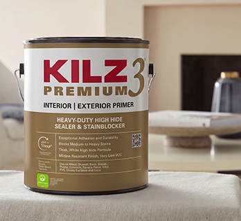 Can of Kilz Premium Primer